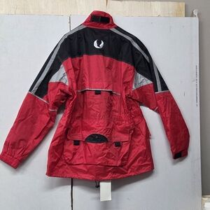 Belstaff Red and Black Imola Rain Jacket